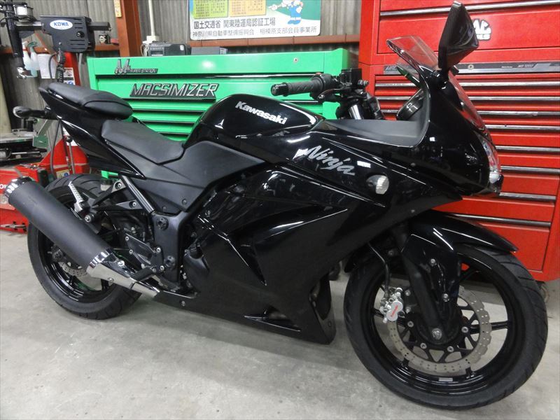 神奈川県 相模原市より ☆★ カワサキ ニンジャ２５０Ｒ 24,232km 前後タイヤバリ山 オイル新品 ★☆ ＪＲ駅徒歩８分 全国発送可の画像1