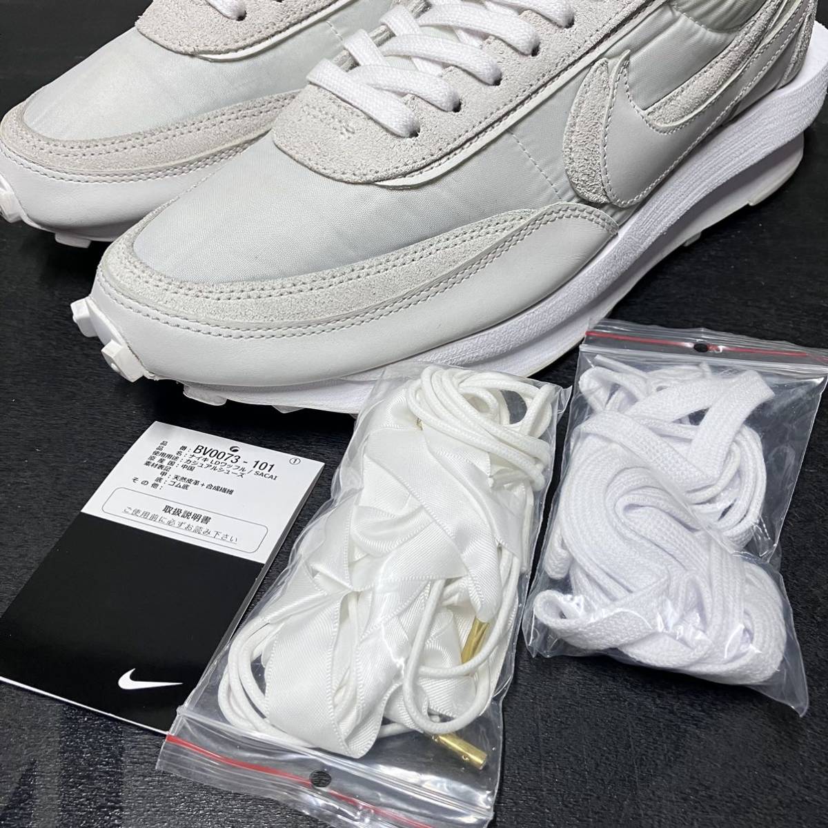 即決送料無料 28cm NIKE LDWAFFLE SACAI WHITE BV0073-101 ナイキ LD ワッフル サカイ ホワイト_画像6