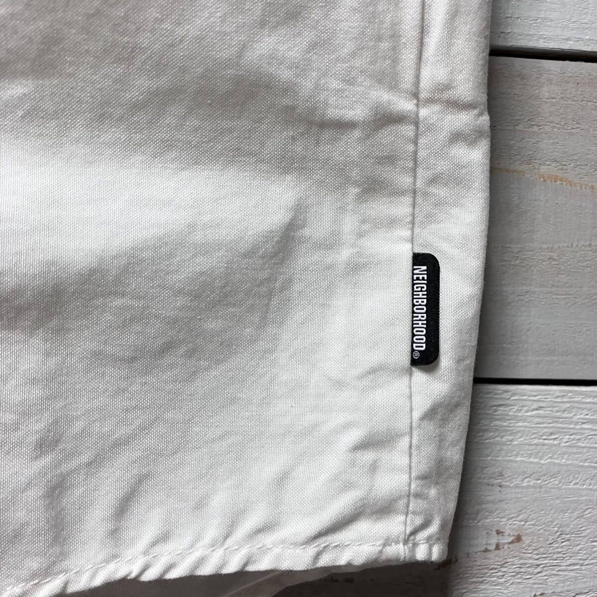 SIZE M NEIGHBORHOOD NBHD NH 3204 WHITE SHIRT ネイバーフッド ホワイト シャツ ラグラン オーバーサイズ_画像7