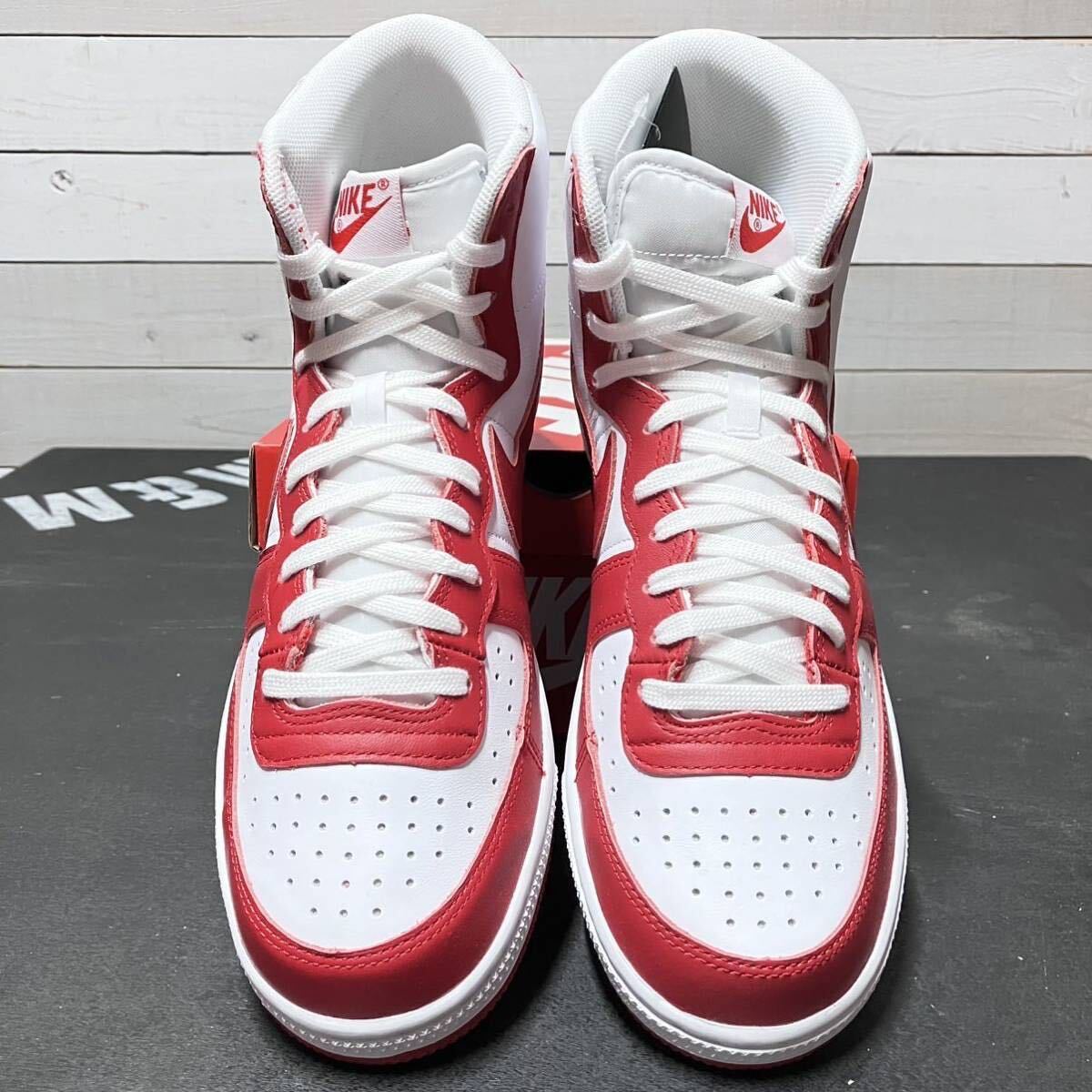 27.5cm NIKE TERMINATOR HIGH WHITE RED FJ4454-100 ナイキ ターミネーター ハイ ホワイト レッド