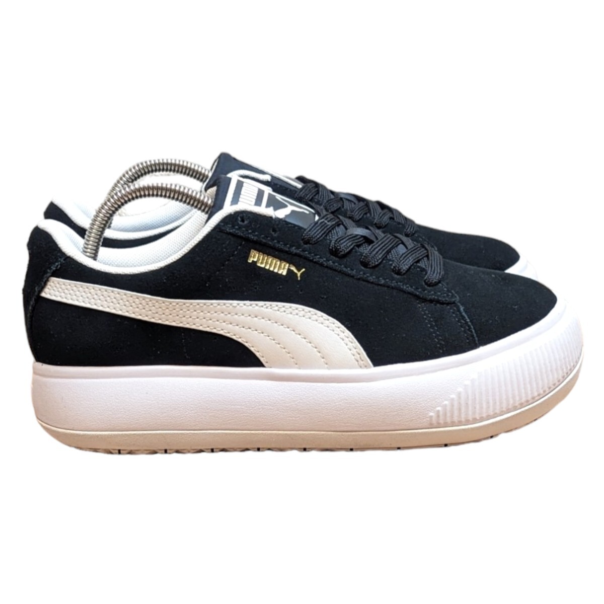 PUMA MAYU Puma mayu23.5cm black thickness bottom sneakers lady's sneakers PUMA sneakers thickness bottom Puma sneakers suede 