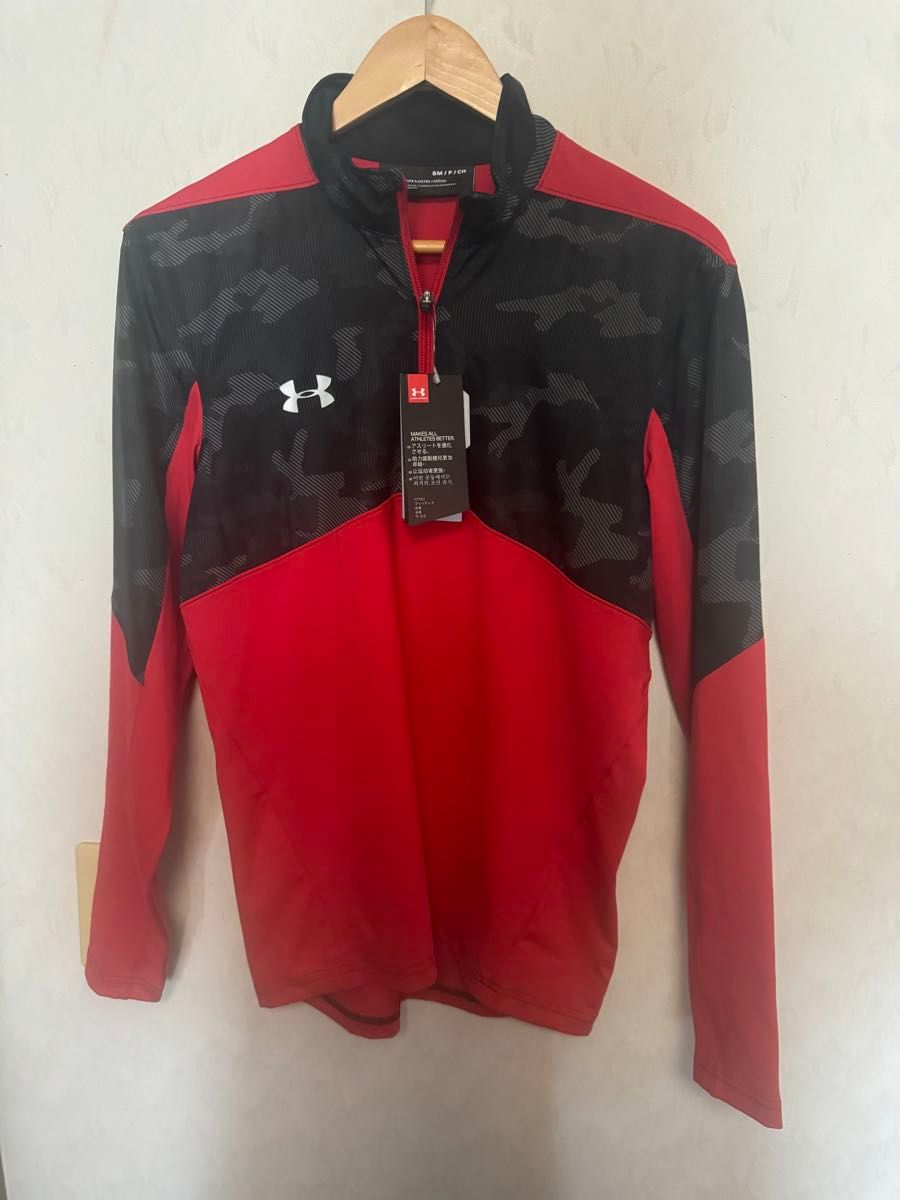 アンダーアーマー 新品 ハーフジップ Sサイズ 長袖 カットソー UNDER ARMOUR トレーニング ハーフジップ