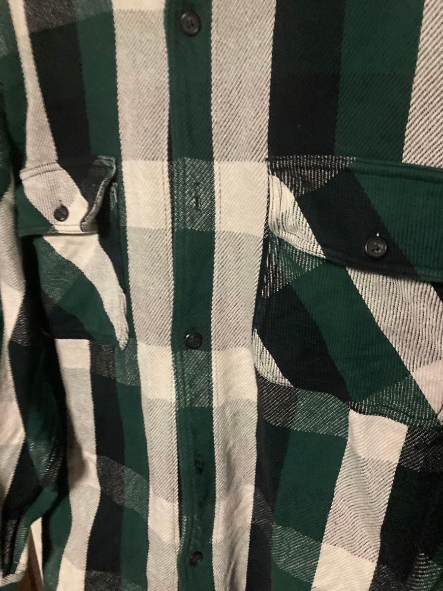 NAUTICA ノーティカ チェックシャツ XL グリーン 美品 長袖シャツ チェック柄 ネルシャツ