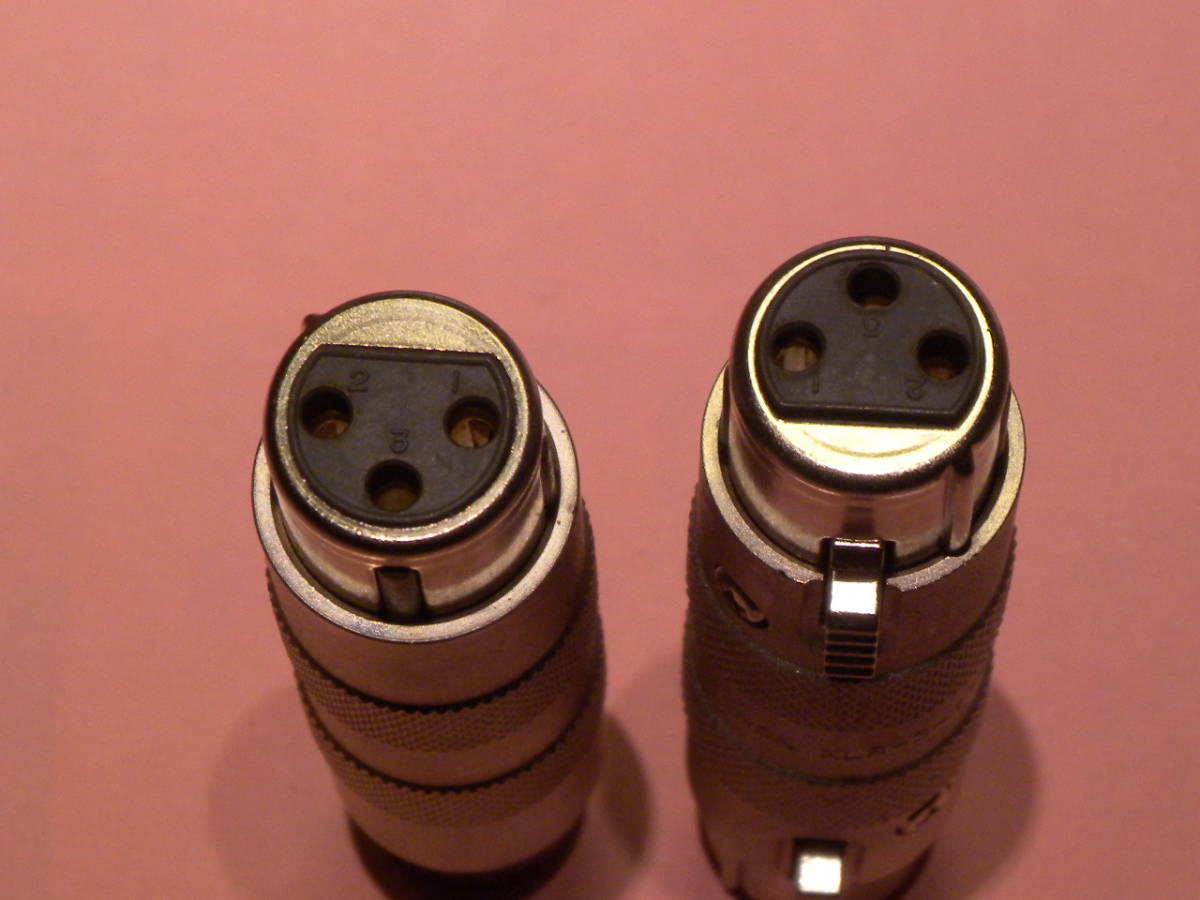 ITT CANON XLR-3-11-11 Canon 3P relay 2 piece set used [ postage included ]