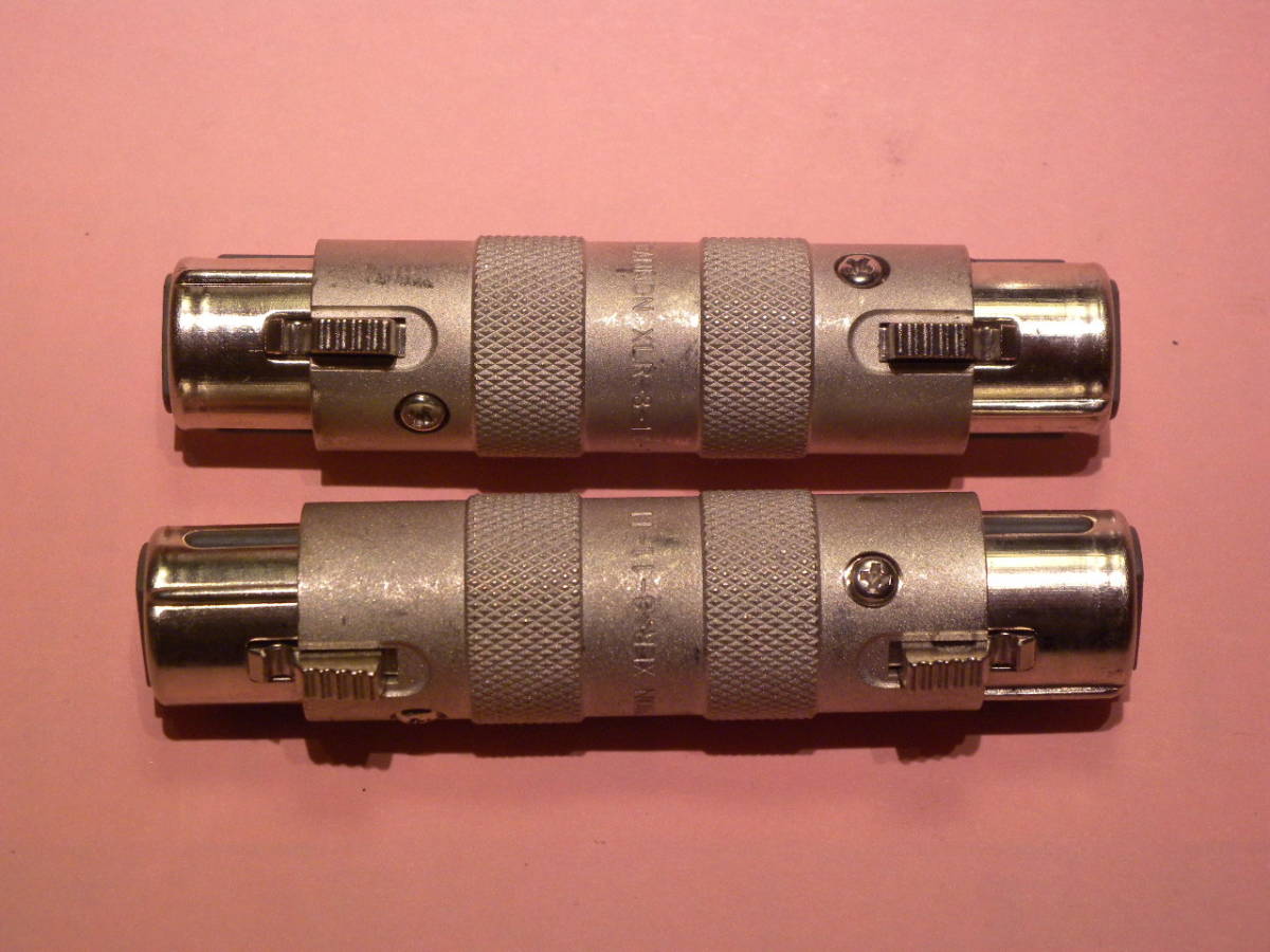 ITT CANON XLR-3-11-11 Canon 3P relay 2 piece set used [ postage included ]