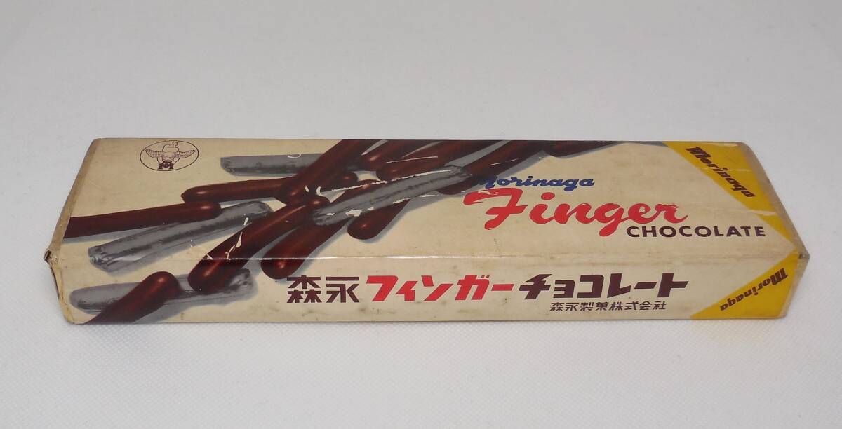  forest . finger chocolate enzeru Mark box package empty box Showa Retro 