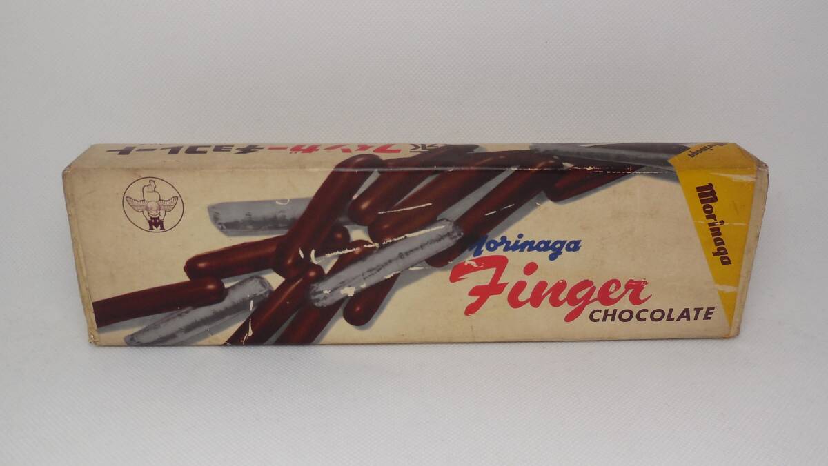  forest . finger chocolate enzeru Mark box package empty box Showa Retro 