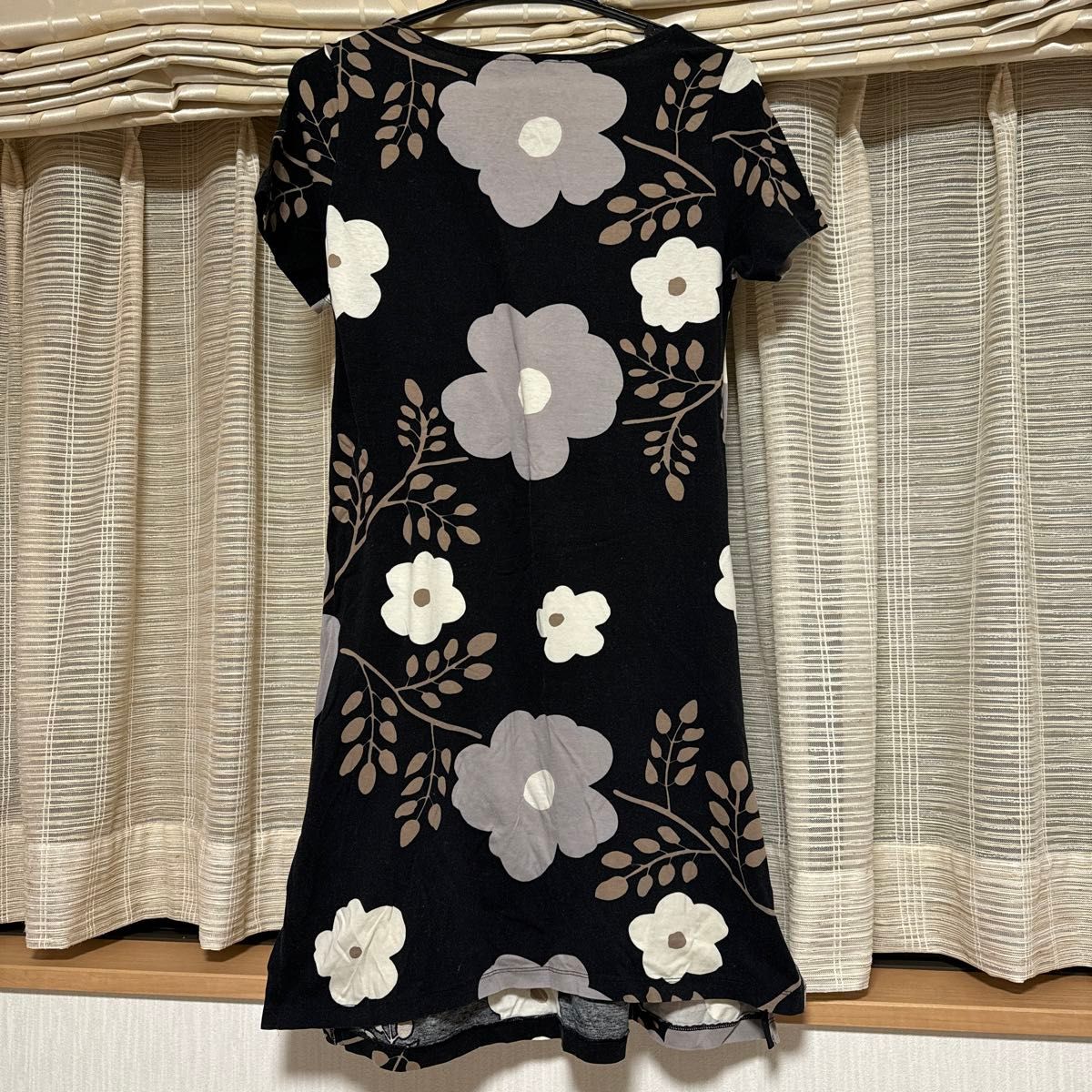 marimekko マリメッコ  花柄 カットソー チュニック ワンピースxs