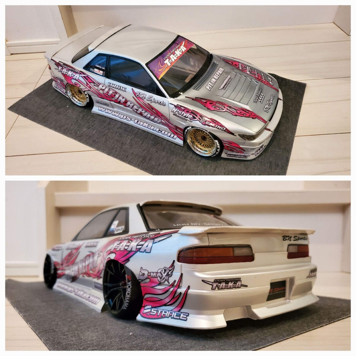 【即決・未走行】ボディのみ ADDICTION S13 D-MAX 1/10 アディクション NISSAN SILVIA シルビア _画像7