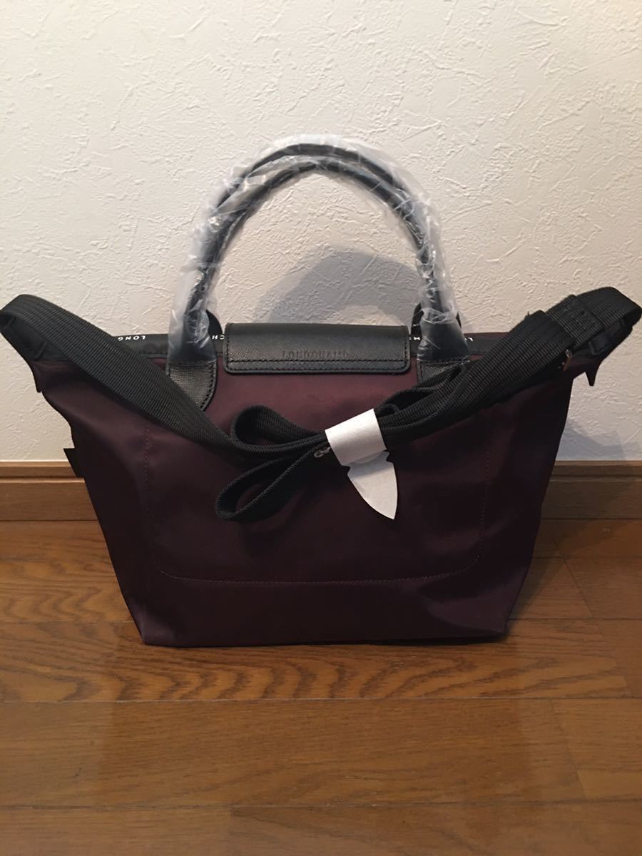 【新品】LONGCHAMP ロンシャン　ル プリアージュ エナジートップハンドルバッグ S バーガンディ_画像2