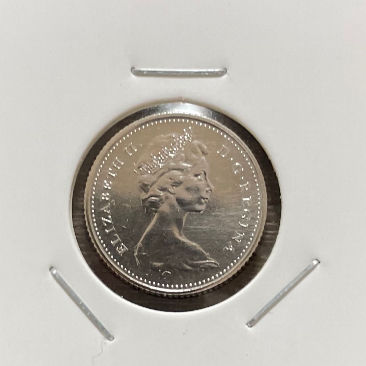 カナダ10セント銀貨 1965年