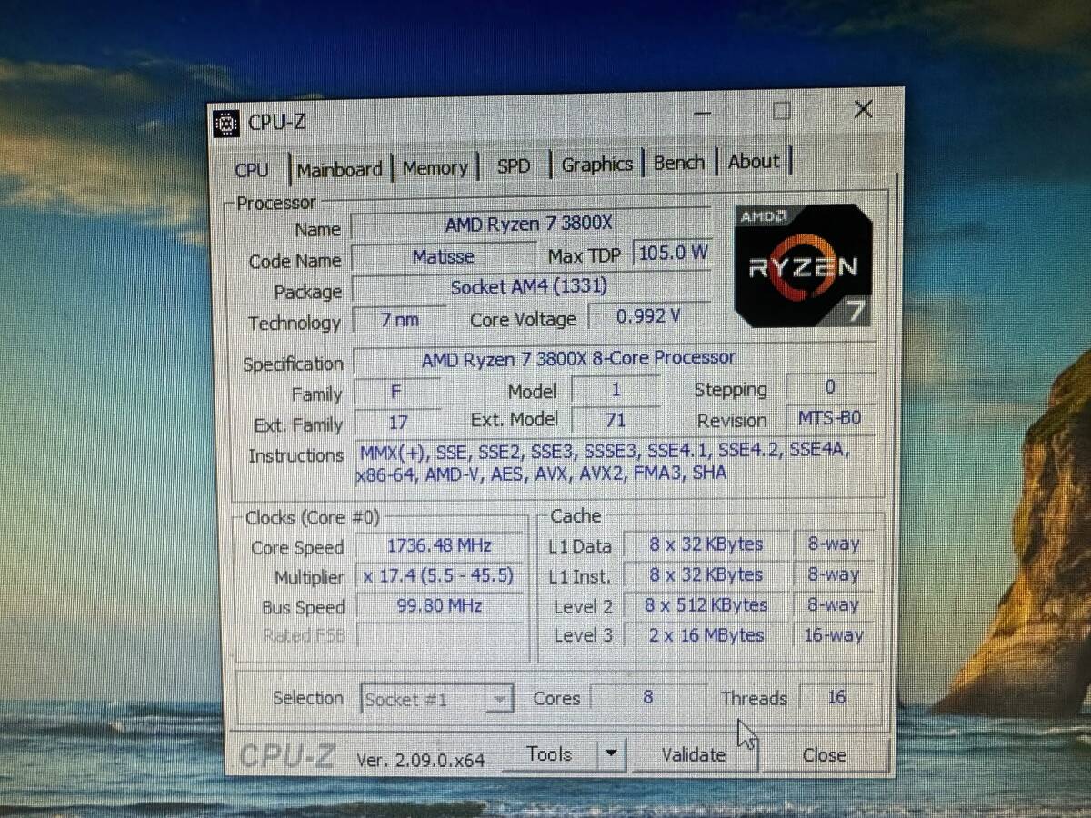 爆速ゲーミングPC msi Cooler Master CASE AMD Ryzen 7 3800X/RAM 32GB/SSD(NVME)512GB+HDD 2TB/NVIDIA GeForce GTX 1080Ti/DVD/Win10/美品の画像9