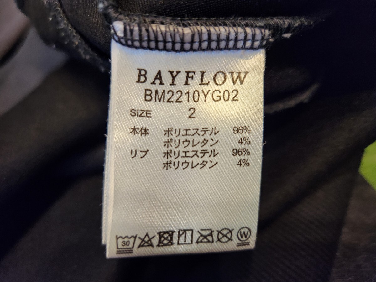 ベイフロー　BAYFLOW　パーカー　ブラック　サイズS　送料無料　黒　長袖　ビンテージ_画像3