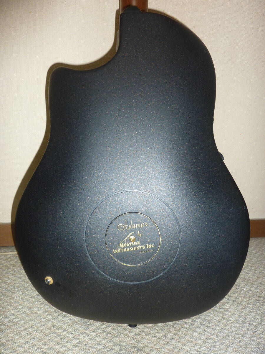 1991年製 Ovation USA製 最高級エレアコ ギター スーパーアダマスの画像6