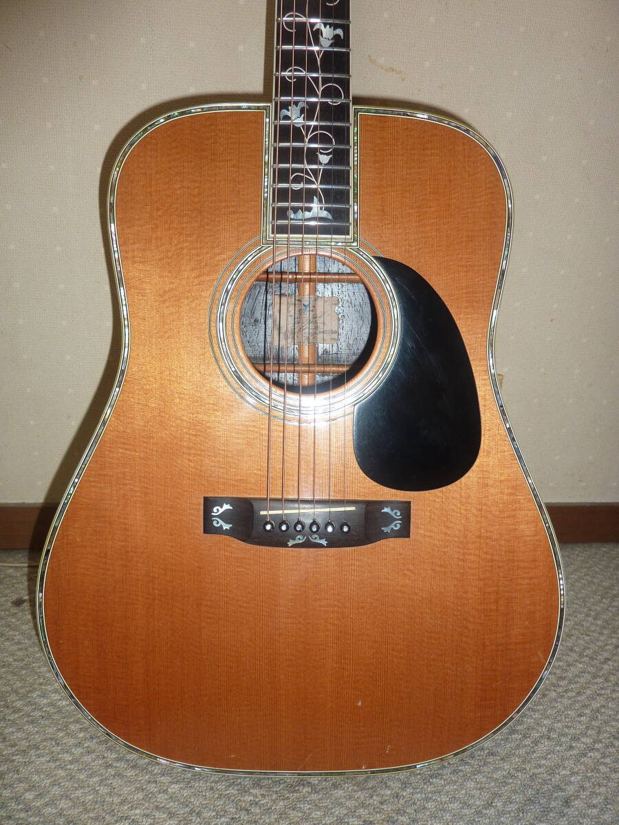 77年製 K.Yairi製 特注 ギター YW-2200 極上のハカランダ単板の画像5