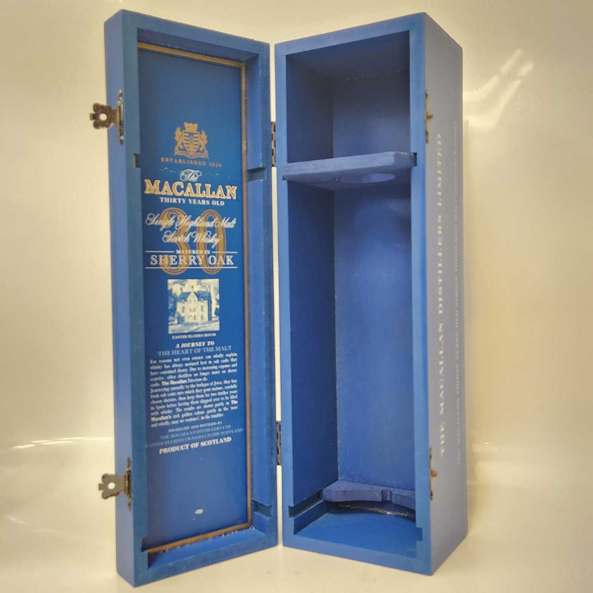 【未開栓】The MACALLAN ザ・マッカラン 30年 SHERRY OAK シェリーオーク ブルーラベル 旧ボトル ウイスキー 700ml 43% 木箱付 超希少 FI0の画像10