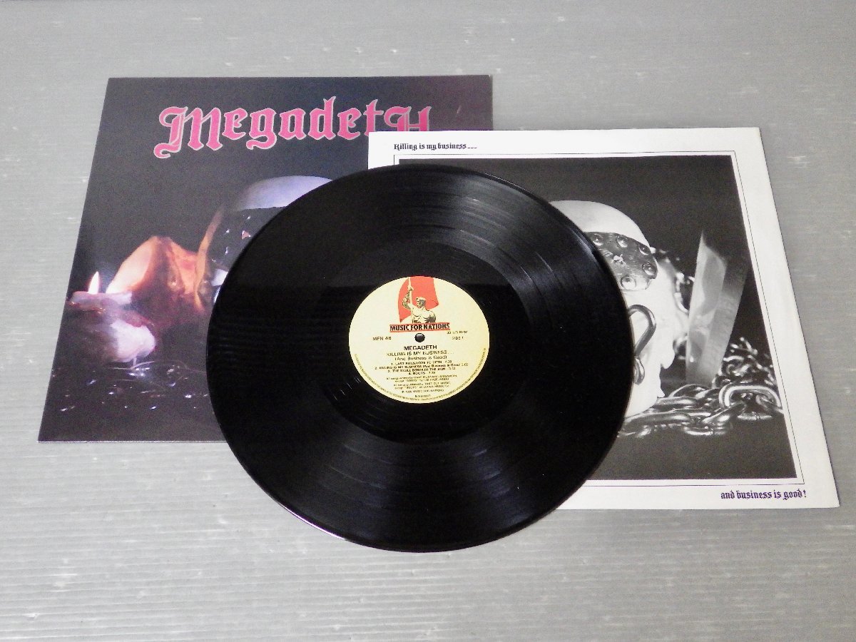 1円～！【LP/レコード】メガデス/MEGADETH『Killing Is My Business... and Business Is Good!』輸入盤/MFN 46◆スラッシュメタル_画像5