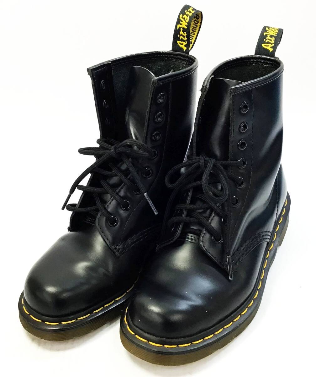 Dr.Martens 1460 ブーツ 8ホール UK4 23cm 黒/ブラック 英国製 靴 シューズ レディース ドクターマーチンの画像1