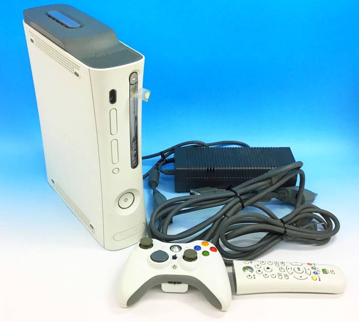 Microsoft Xbox360 本体 60GB HDD 白 ホワイト/リモコン/コントローラー/ケーブル テレビゲーム ゲーム機 マイクロソフト_画像1