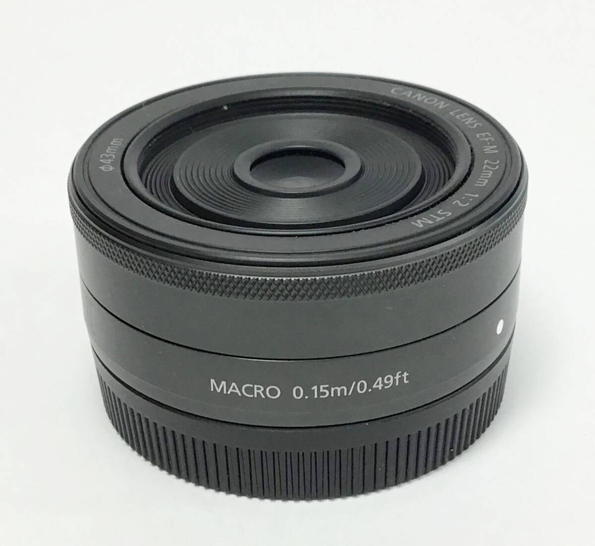 Canon LENS EF-M 22mm 1:2 STM MACRO 0.15m/0.49ft カメラレンズ キャノンの画像2