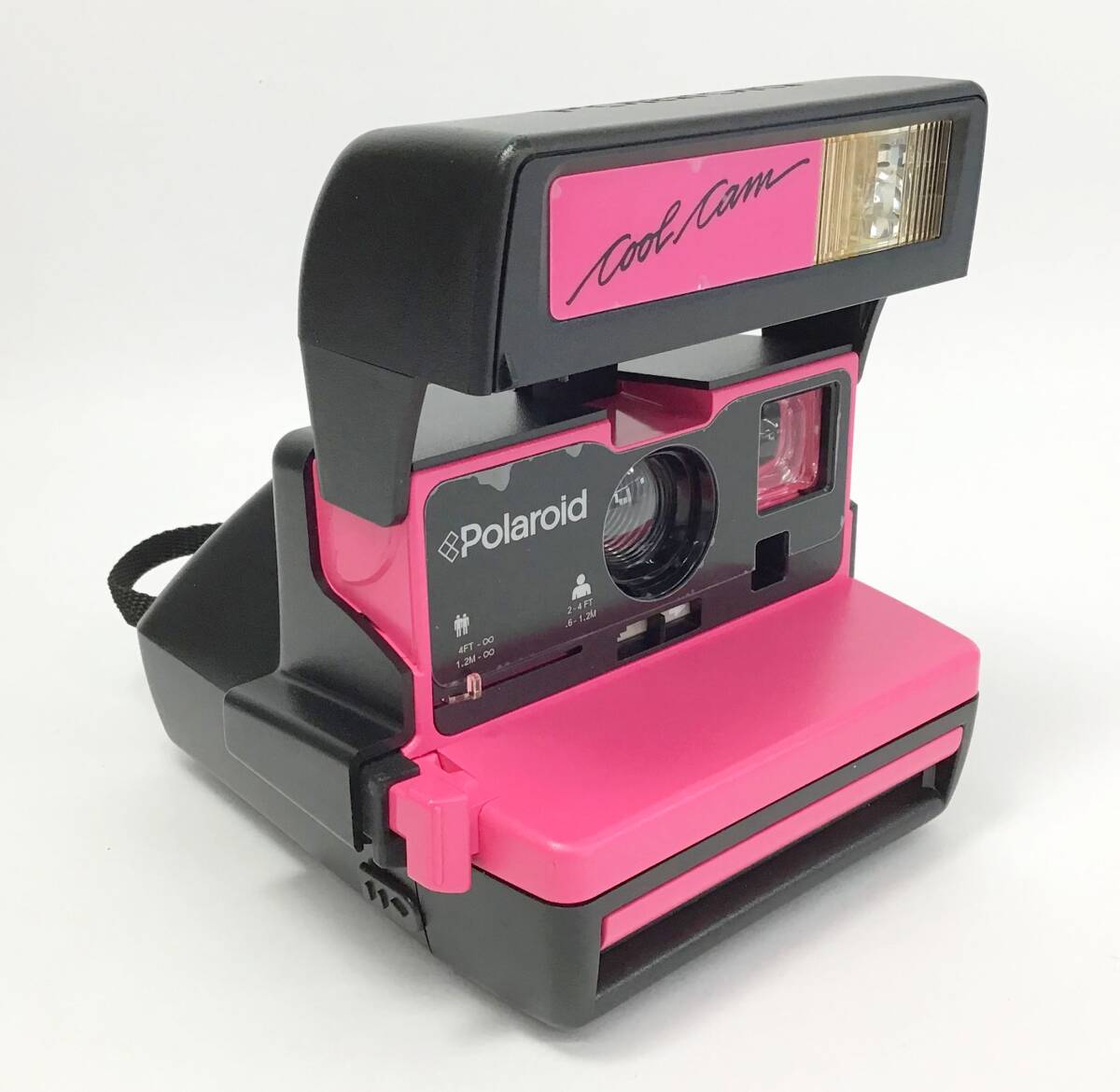 POLAROID クールカム ポラロイドカメラ ピンク/ブラック インスタント フィルム 箱・取説付き コレクション Cool Cam_画像2