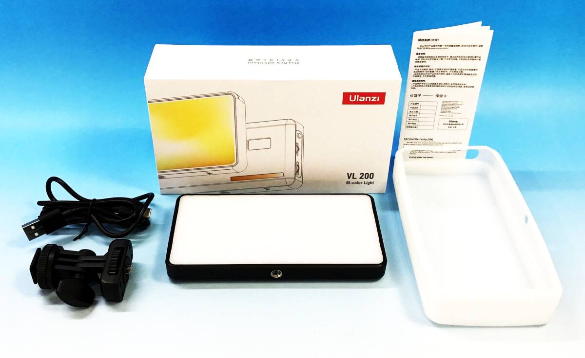 Ulanzi VL200 LEDビデオライト 撮影用 照明器具 USB Type-C 充電式 5000mAh カメラアクセサリー 商品撮影 小型 軽量 超薄型 自撮り 生放送の画像1