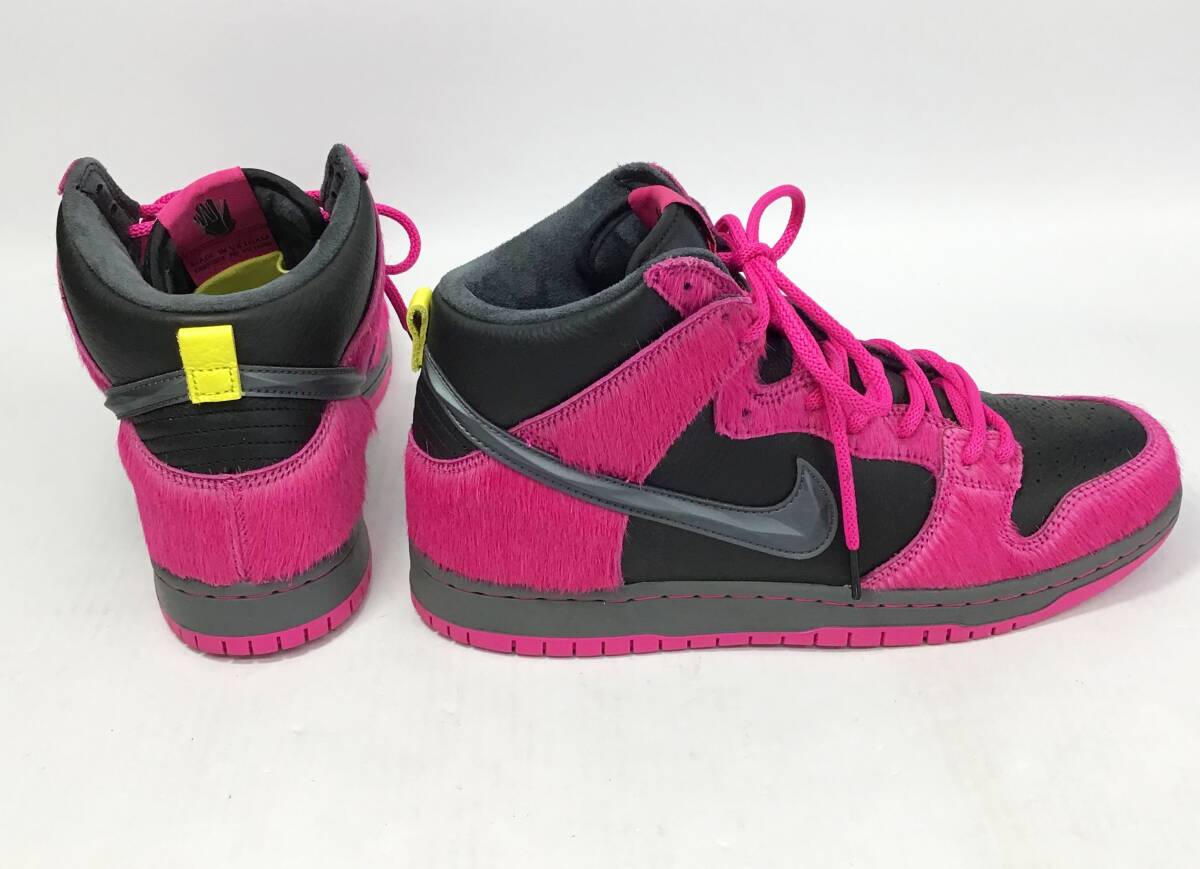 Run The Jewels × Nike SB Dunk High Active Pink and Black 27.5cm スニーカー ハイカット 元箱 メンズ ラン ザ ジュエルズ ナイキの画像3