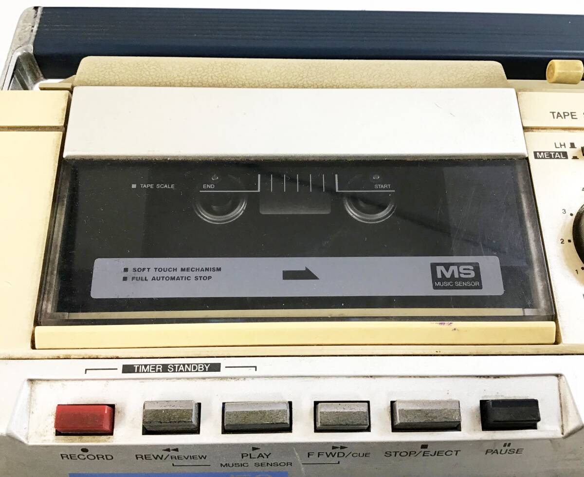 AIWA CS-J50 ステレオラジオカセットレコーダー ラジカセ 昭和レトロ カセットデッキ アイワ_画像5