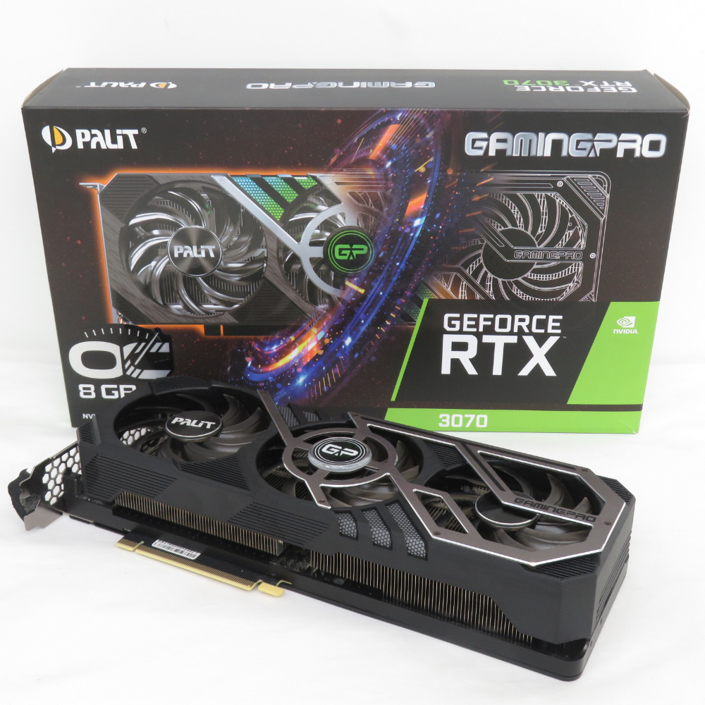 Palit パリット ジャンク品 グラフィックボード GeForce RTX 3070 GamingPro OC8GB GDDR6 256bit3 トリプルファンの画像1