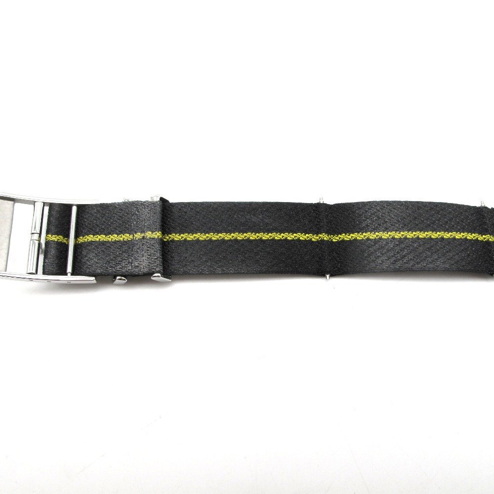 TUDOR チュードル 腕時計 純正ファブリックベルト 黒×黄色 M79470 ブラックベイプロ ラグ幅20mmの画像5