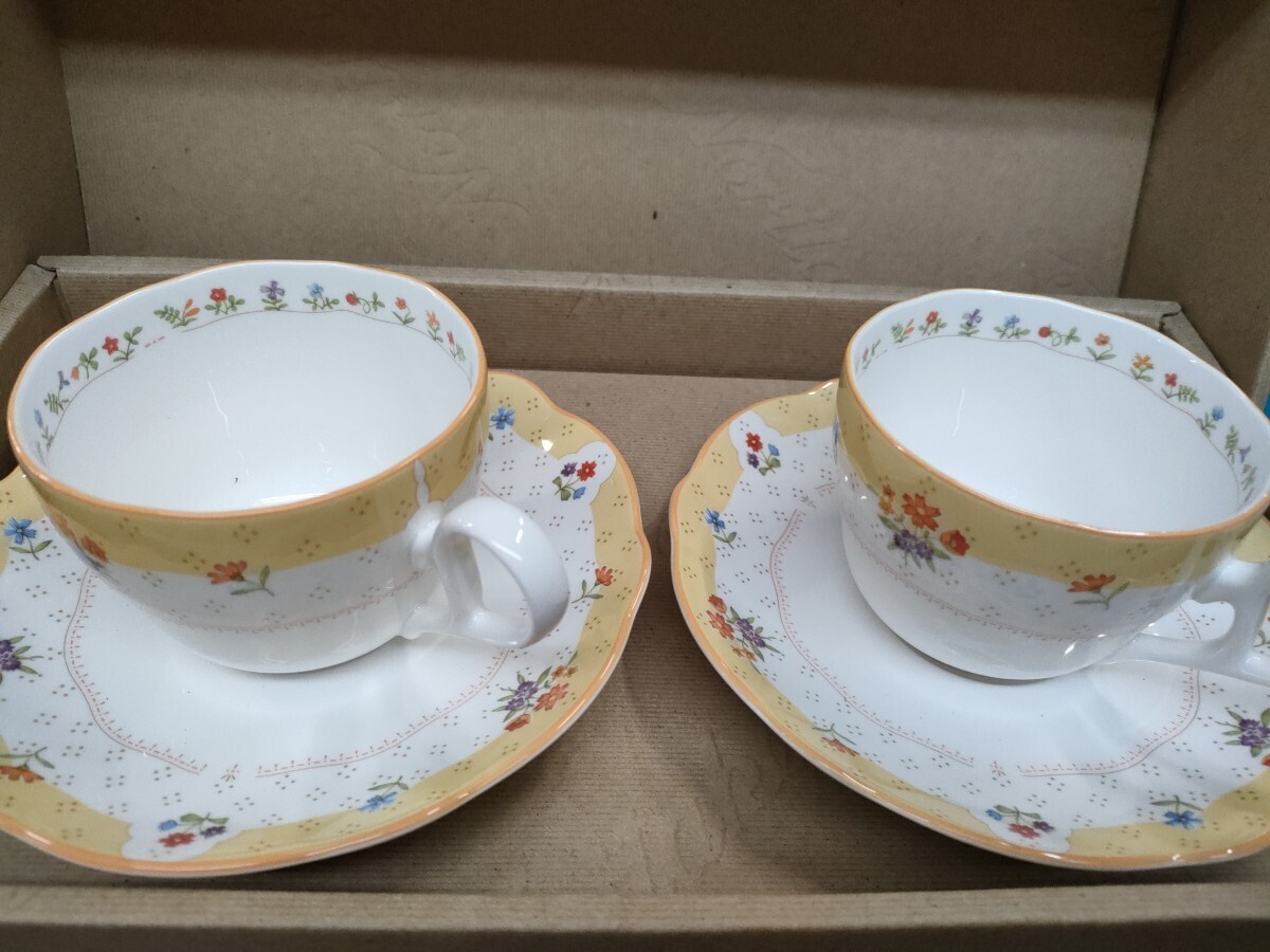 Noritake ノリタケ ペア カップ ソーサー トゥルーラブ_画像1