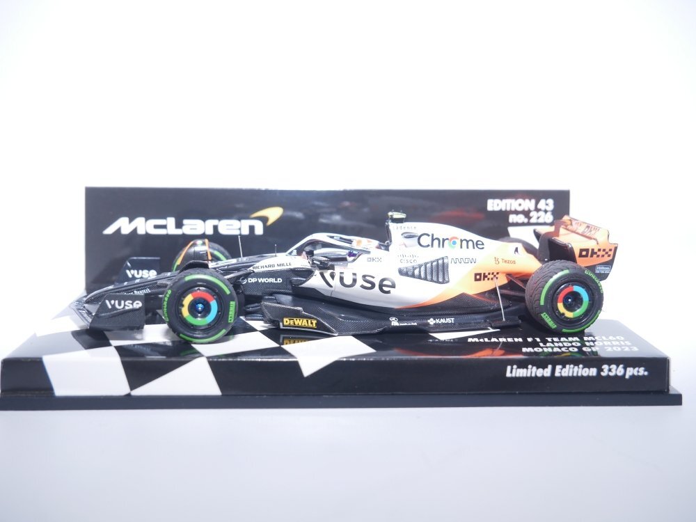 ★McLAREN F1 MCL60 N 4 MONACO GP 2023 LANDO NORRIS/Minichamps 1/43 ミニカー