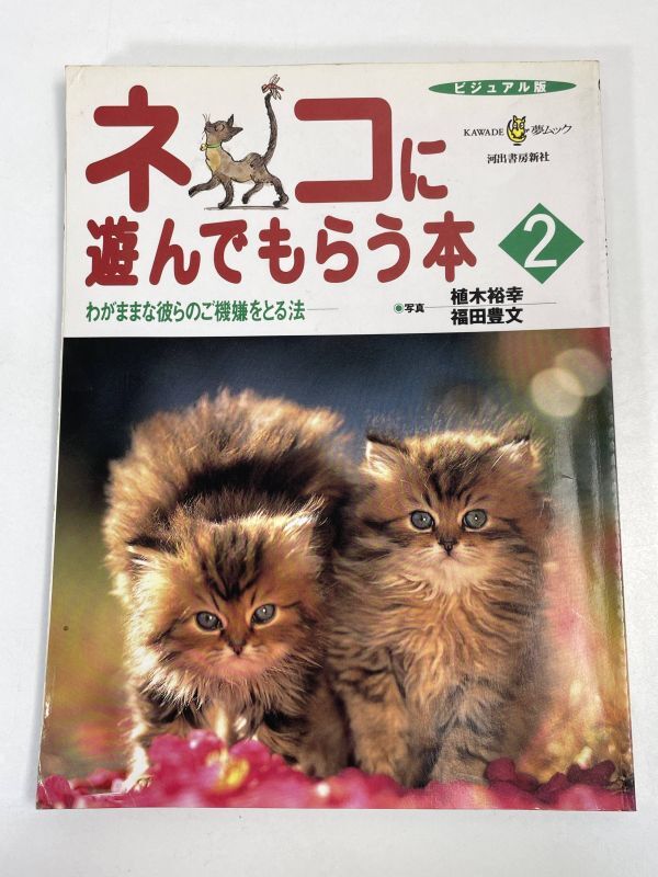 ビジュアル版　ネコに遊んでもらう本　２　福田豊文(著者)　1997年 平成9年（初版）【z73491】_画像1