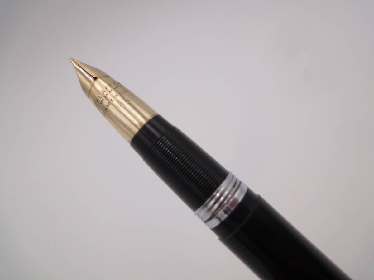 【1円スタート】SHEAFFER’S 万年筆 ペン先刻印 14K シェーファー シェーファーズ SHEAFFER ブラック×ゴールド K14 14金 USA アメリカ製 _画像2