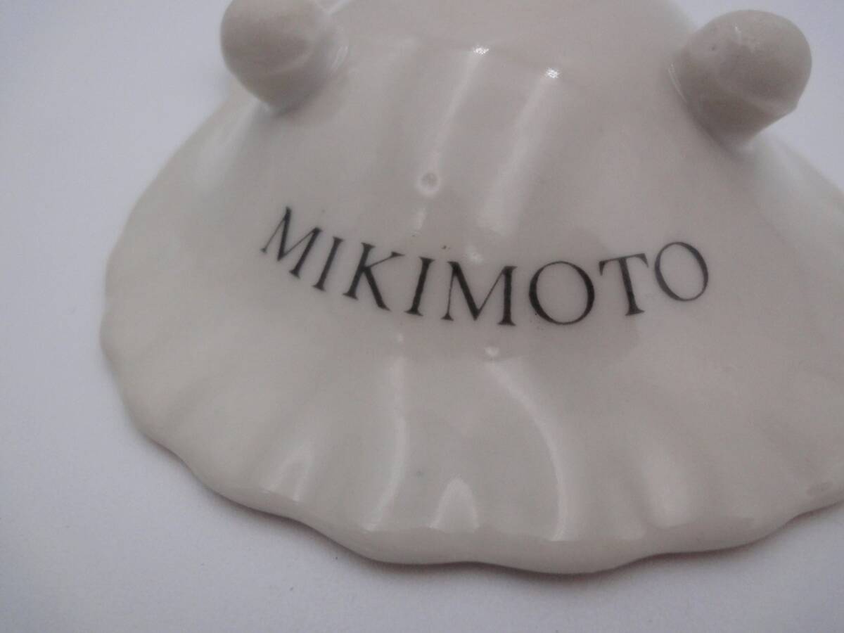 【1円スタート】未使用品 MIKIMOTO アクセサリートレイ 灰皿 貝型 アシュトレイ 小物入れトレー シェル型 金彩 アンティーク ミキモトの画像7