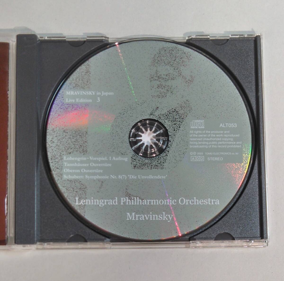 CD 美品 / Evgeni Mravinsky in Japan Live Edition 3 / Leningrad Philharmonic Orchestra / Wagner / Weber / Schubert / ALT-053 /30122_画像4