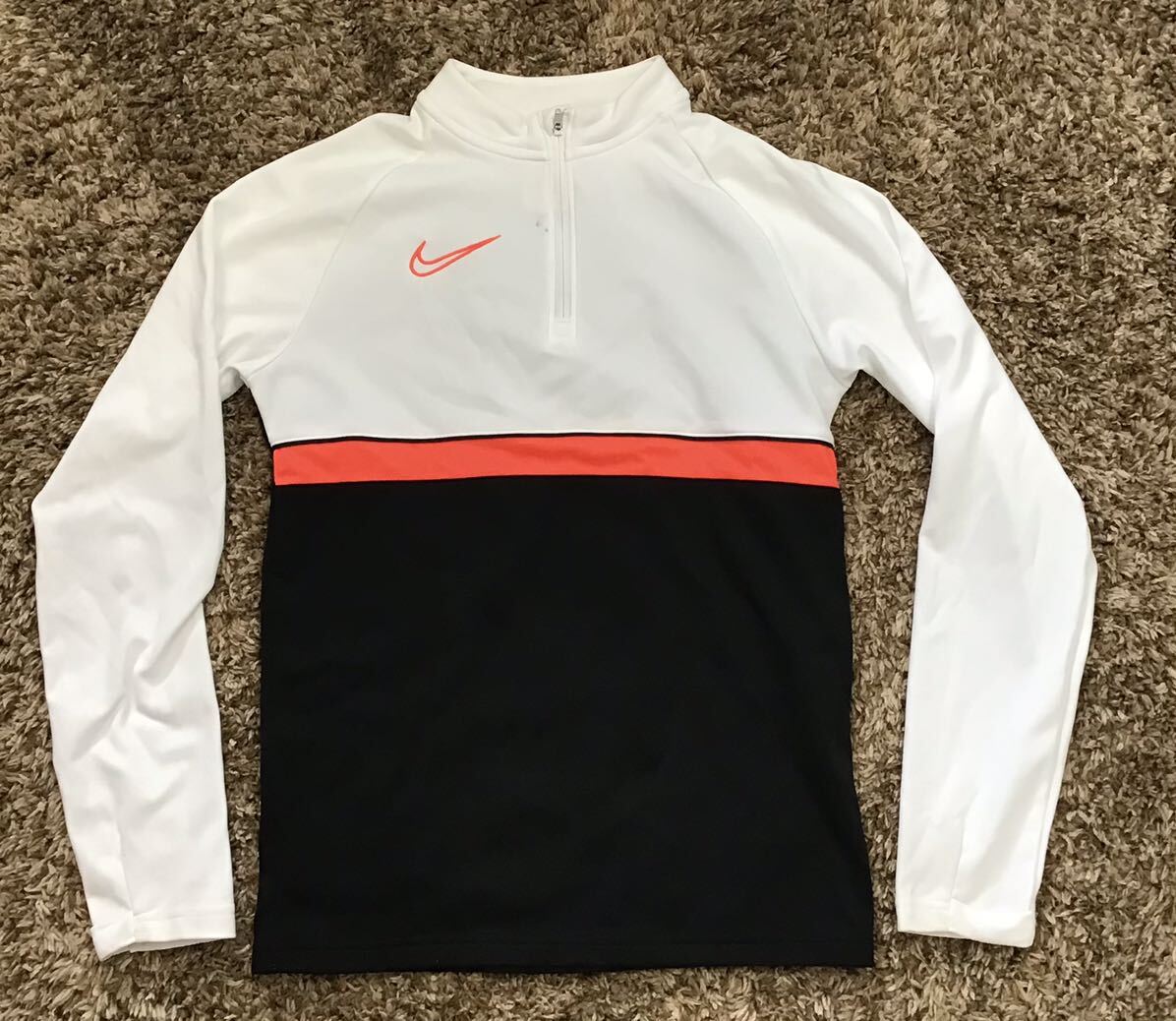 NIKE ナイキ ハーフジップシャツ DRI-FITテクノロジー 裏起毛　used 長袖_画像1