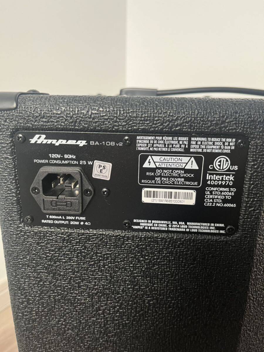 Ampeg BA108 V2 ベースアンプ　アンペグ　20W_画像5