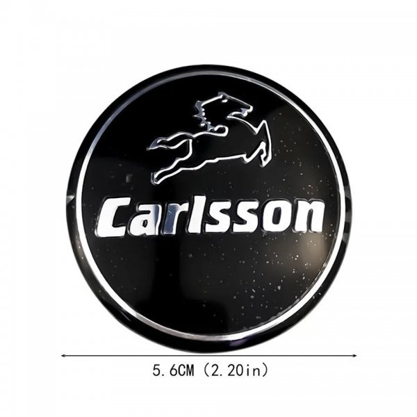 送料無料 カールソン Carlssonタイプ ホイールセンターキャップステッカー 直径56mm 4枚 即決の画像4