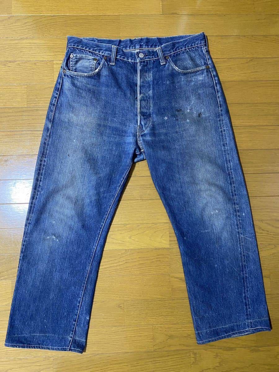 40s Levis 501XX 47モデル 初期 片面 オールイエローステッチ 濃紺の画像1