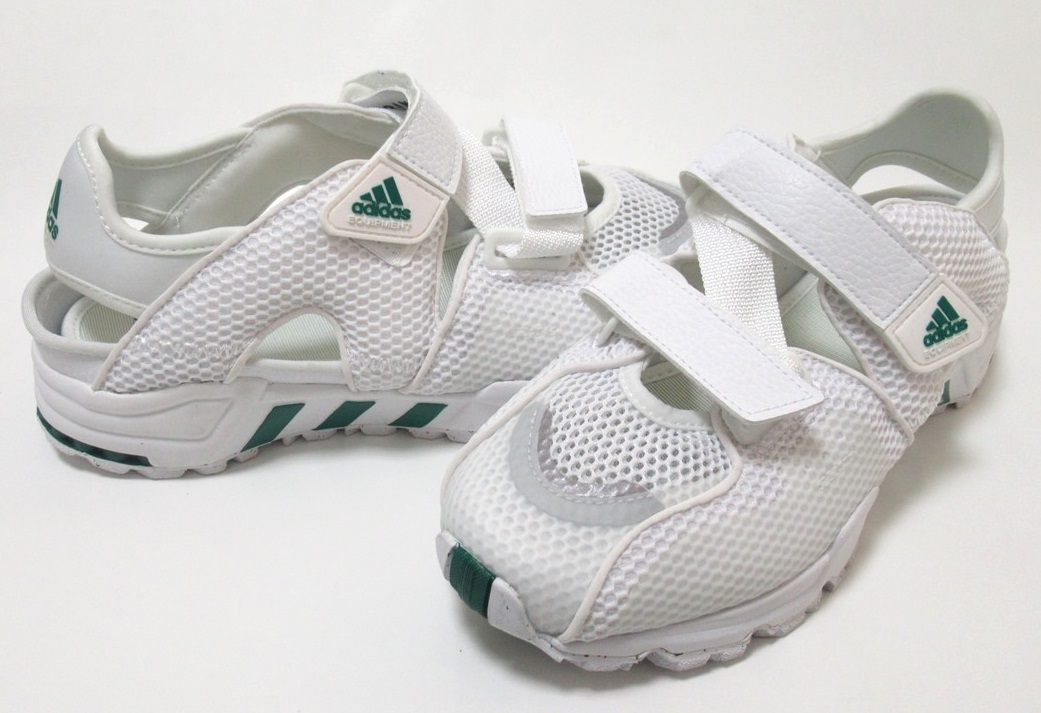 adidas Originais EQT93 SNDL ホワイト 白 緑 26cm アディダス オリジナルス エキップメント スニーカー サンダル ストラップ GZ7199