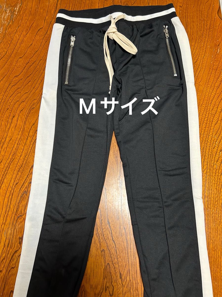 mnml Track Pants ☆Mサイズ☆トラックパンツ☆ブラック/ホワイトラインジャージ☆未使用 ナイロンパンツ