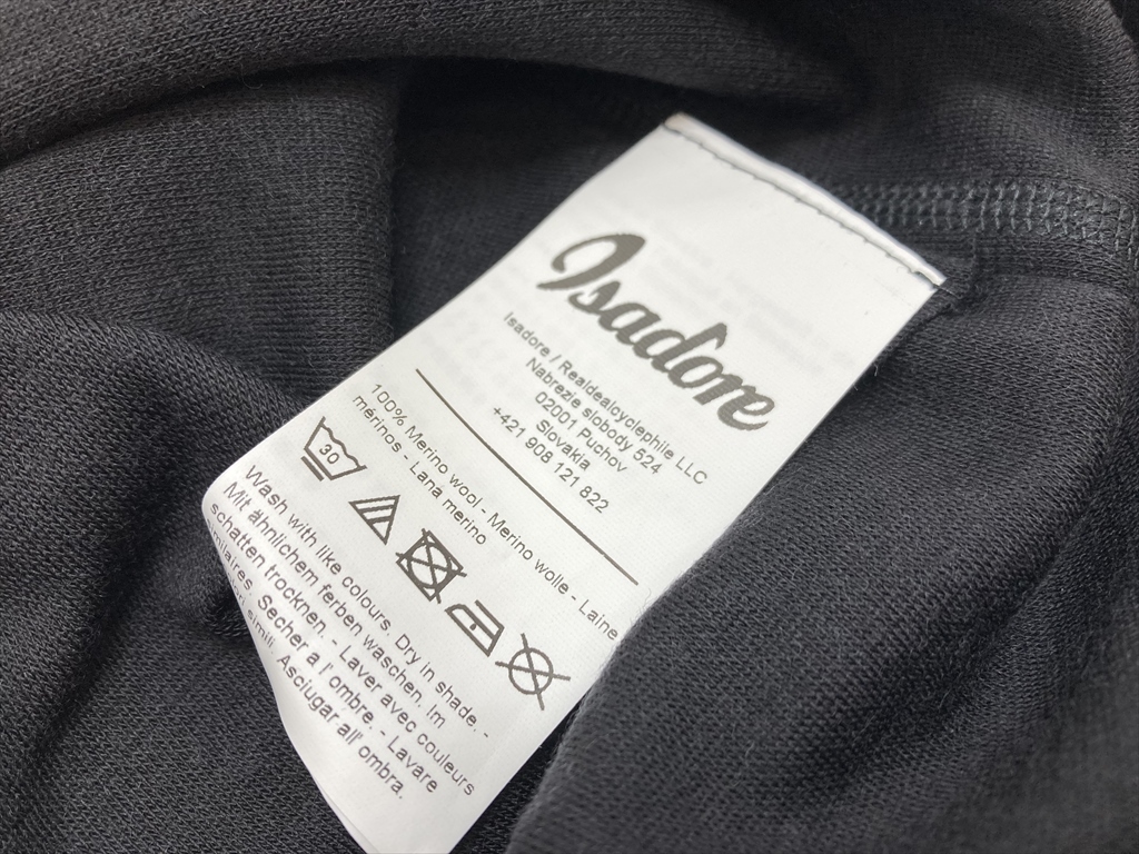 ★★未使用品 イザドア Isadore メリノ ロングスリーブ ベースレイヤー Merino Long Sleeve Baselayer Black メンズ S_画像7