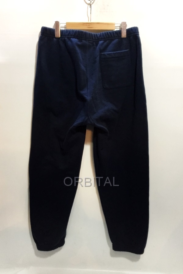 代官山)Supreme シュプリーム 19AW Text Rib Sweat pants サイドロゴ スウェットパンツ ネイビー サイズMの画像4