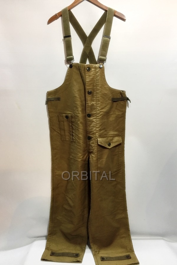 代官山)ナイジェルケーボン NIGEL CABOURN 40s N-1 MODIFIED PANT オーバーオール 8039-00-50050 カーキ サイズ32_画像1