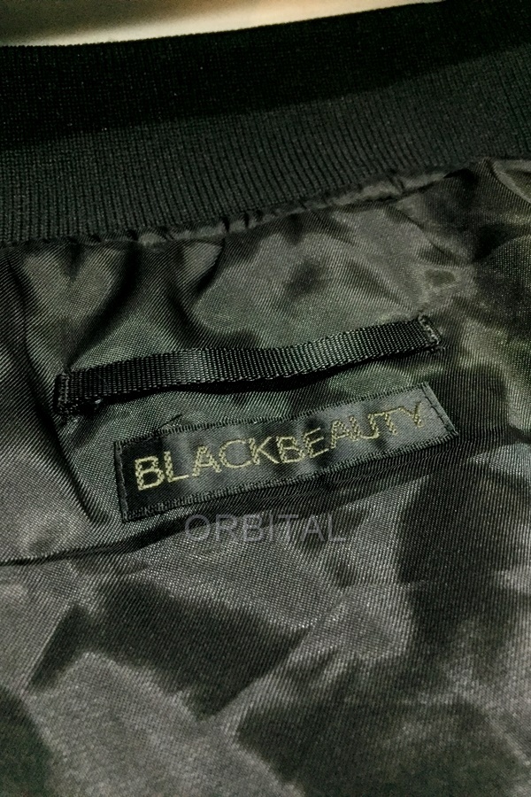 代官山)RAMIDUS ラミダス BLACK BEAUTY MA-1 BOMBER JACKET ボンバージャケット ブラック サイズM フラグメントデザイン_画像5