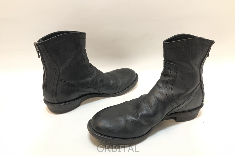 ..) Julius JULIUS back Zip engineer short boots size 2 black men's use impression just a little special price 