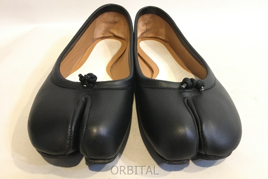 二子玉)Maison Margiela メゾンマルジェラ S58WZ0042 P3753 Tabi バレエ フラットシューズ パンプス タビ 足袋 ブラック 37.5 24の画像5