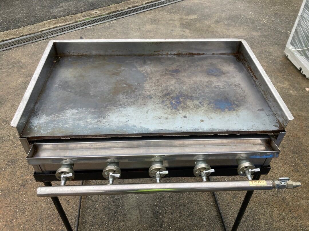 0D8881 IKK gas griddle teppanyaki business use 78X63x910