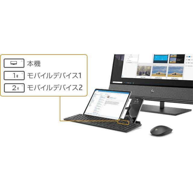 純正 HP ENVY Curved All-in-One 34-b170jp ワイヤレスマルチデバイスキーボード (日本語 / 109A) & ワイヤレス光学スクロールマウス_画像3